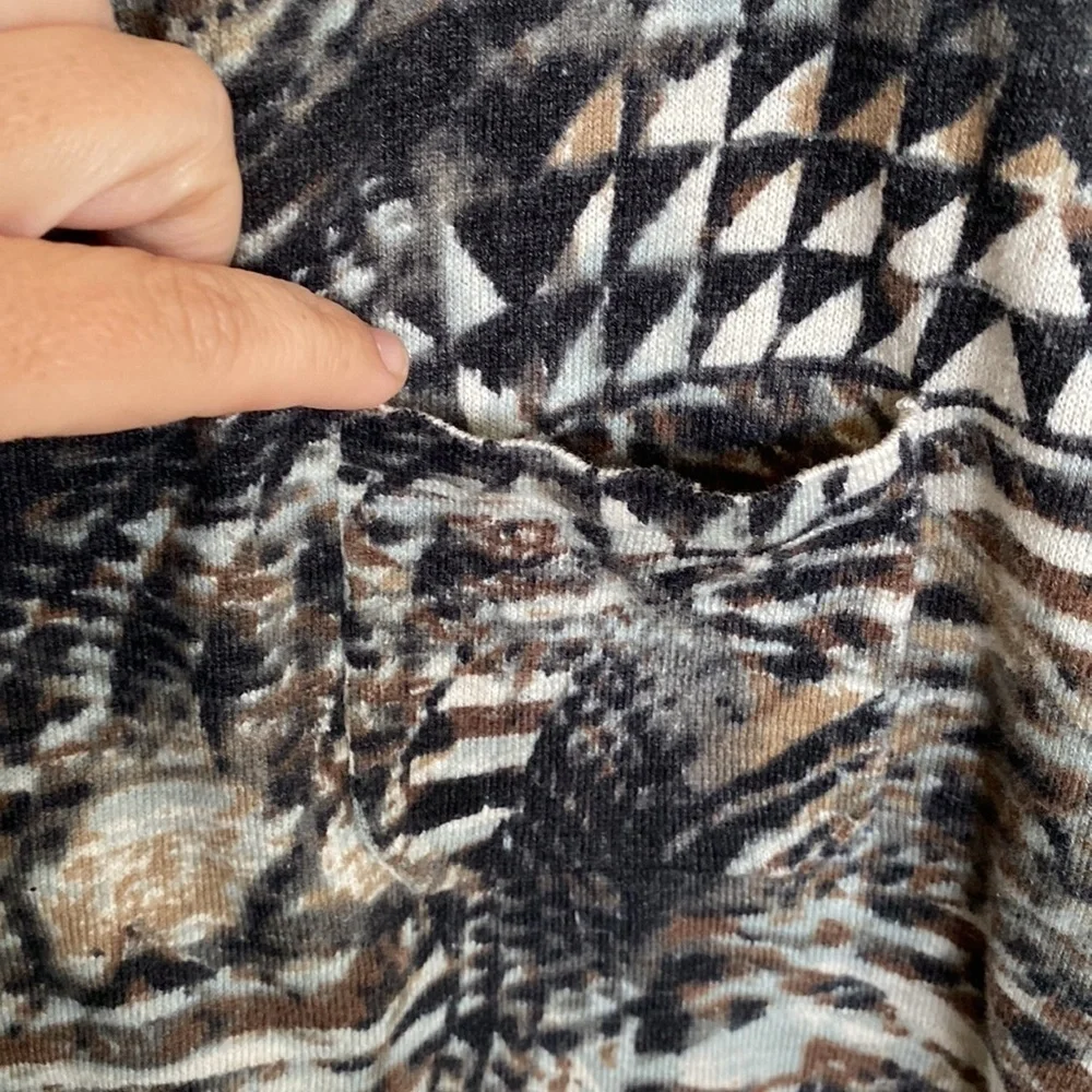 Renuar Lightweight Cotton Cardigan, Size Large - Picture 4 of 9